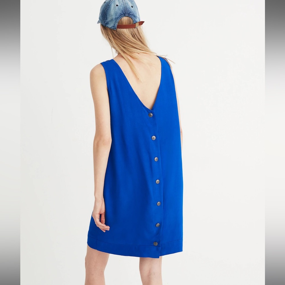 NWT Madewell Lakeshore Button-Back Dress